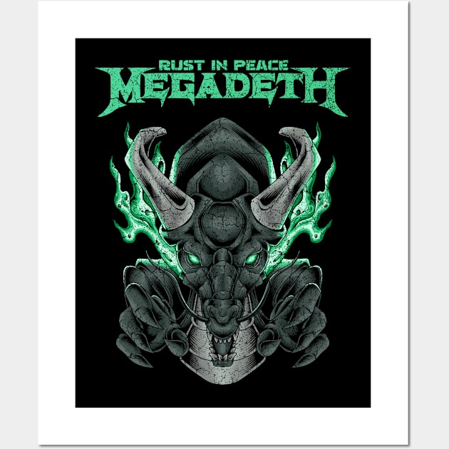 May Rust in Peace Megadeth Fanart Design Wall Art by alselinos